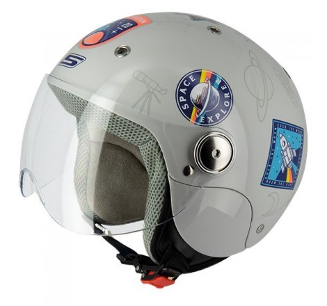 Jet Junior Space Gris S Casco