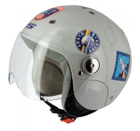 Jet Junior Space Gris M Casco