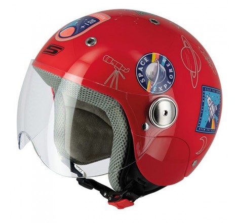 Jet Junior Space Rouge S Casco