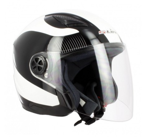 Jet S200 Bianco Nero M Casco