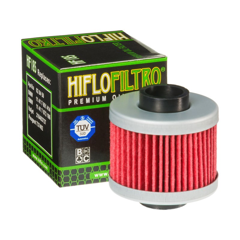 Filtro Olio LEONARDO 125,SCARA BEO 200 +PREMIUM SCOOTER+ HF185 Hiflo