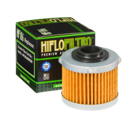 Filtro Olio APRILIA SCARABEO LIGHT 125/200+PREMIUM SCOOTER+ HF186 Hiflo