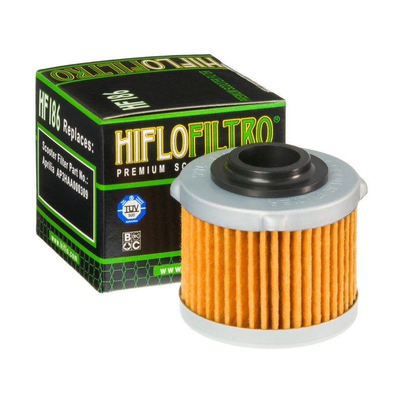 Filtro Olio APRILIA SCARABEO LIGHT 125/200+PREMIUM SCOOTER+ HF186 Hiflo