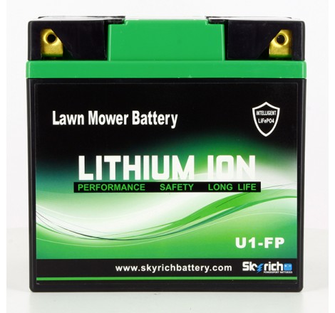 Batteria Litio U1/U1R Per motocoltura con bottone ON/OFF 4 poli