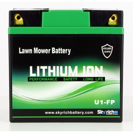 Batteria Litio U1/U1R Per motocoltura con bottone ON/OFF 4 poli