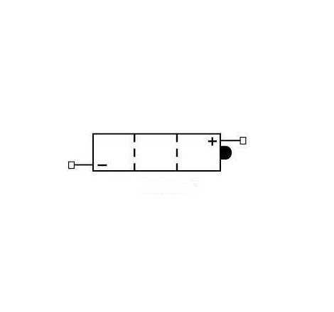 Batteria 6N4B-2A con manutenzione senza acido