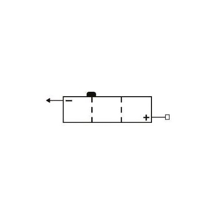 Batteria 6N6-1D-2 con manutenzione senza acido