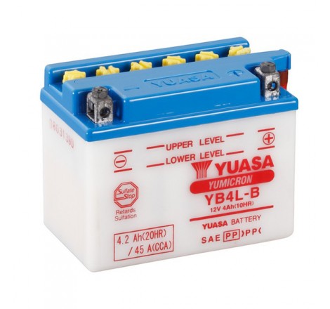 Batteria YB4L-B con manutenzione con pacco acido