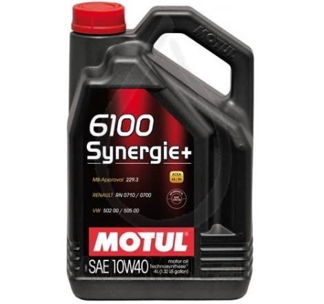 6100 Synergie+ 10W40 4L Olio Motore - Auto Motul