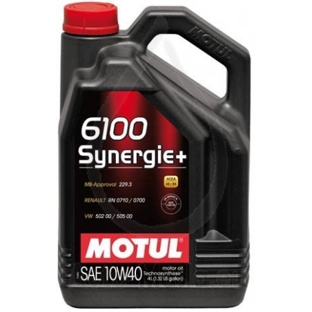 6100 Synergie+ 10W40 4L Olio Motore - Auto Motul