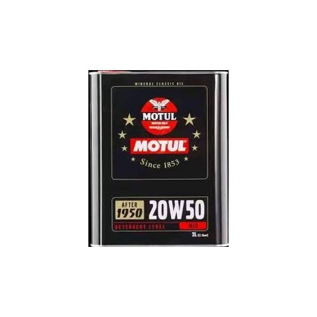 20W50 2L Olio Motore - Auto storiche Motul