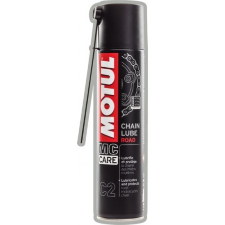 C2-Chain Lube Road 0.400L aerosol Pulizia catena Motul