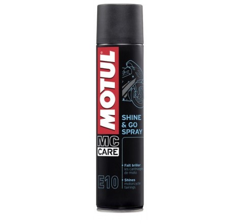 E10-Shine & Go Spray  0.400L aerosol Pulizia esterna Motul