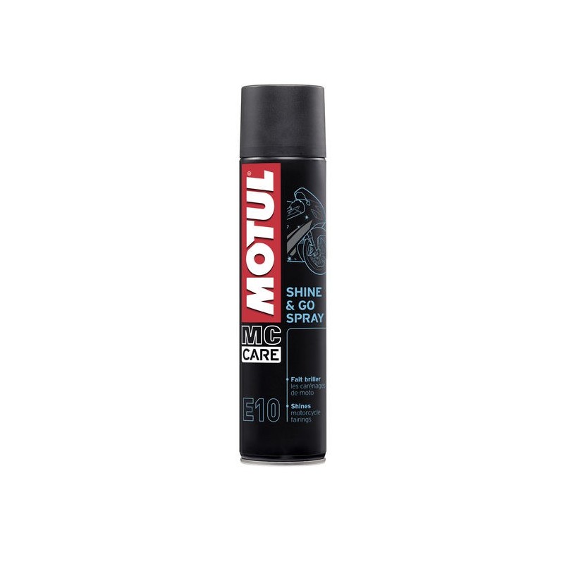 E10-Shine & Go Spray  0.400L aerosol Pulizia esterna Motul