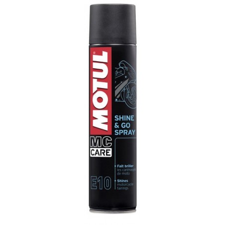 E10-Shine & Go Spray  0.400L aerosol Pulizia esterna Motul