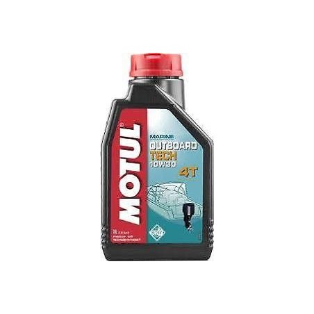 Outboard Tech 4T 10W30 1L Olio Motore 4T - Nautica Motul