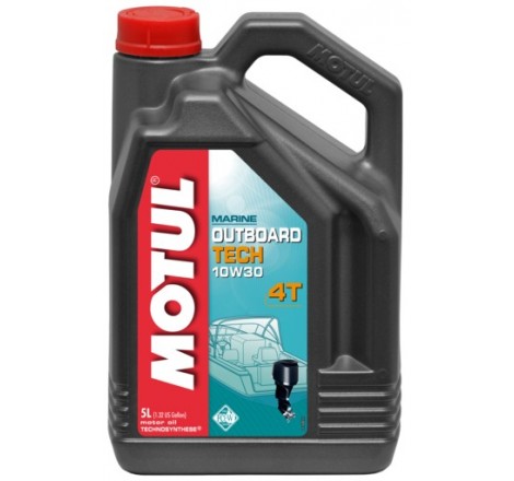 Outboard Tech 4T 10W30 5L Olio Motore 4T - Nautica Motul