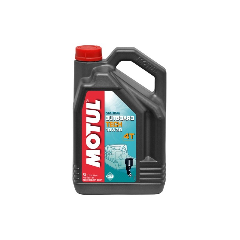 Outboard Tech 4T 10W30 5L Olio Motore 4T - Nautica Motul