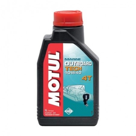 Outboard Tech 4T 10W40  1L Olio Motore 4T - Nautica Motul