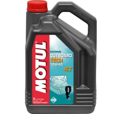 Outboard Tech 4T 10W40  5L Olio Motore 4T - Nautica Motul