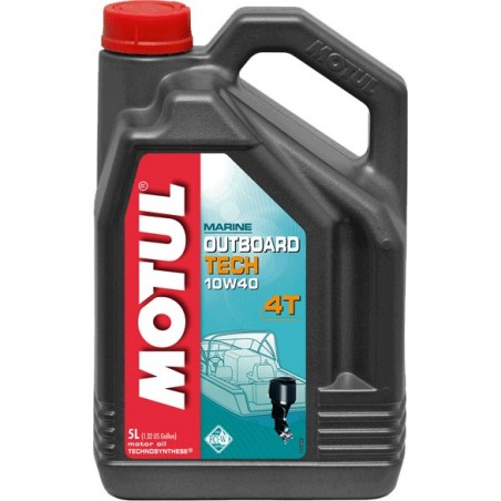 Outboard Tech 4T 10W40  5L Olio Motore 4T - Nautica Motul