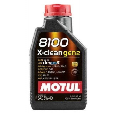 8100 X-clean GEN2 5W-40 1L Olio Motore - Auto Motul