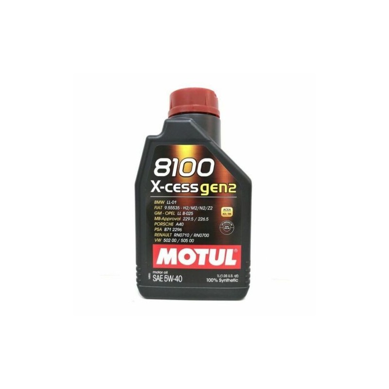 8100 X-cess GEN2 5W-40 1L Olio Motore - Auto Motul