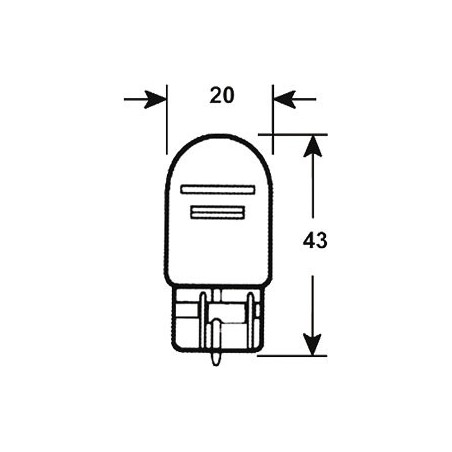 Lampada Lampadina 12v 5/21w W3x16q