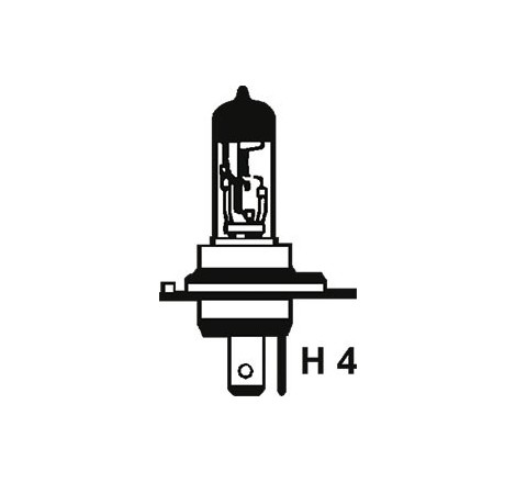 Lampada Lampadina 12v 35/35w P43t HALOGEN H4 ALOGENA