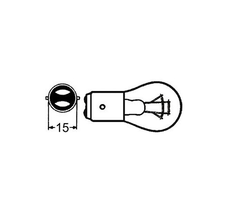 Lampada Lampadina 12v 5/21w BAY15d "HELLA"