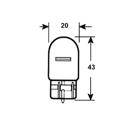 Lampada Lampadina 12v 21w W3x16d "HELLA"