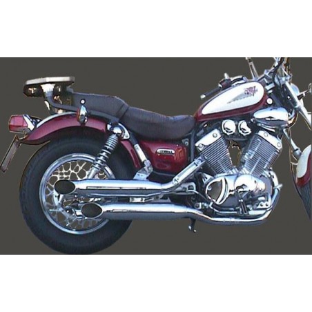 Scarico XV 535 VIRAGO Linea Completa Legend Silenziatore Turn Out Cromato Non Omologato