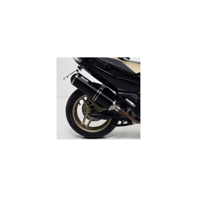 Scarico T-MAX 2008 Linea Completa Ipersport Silenziatore All Black Line Terminale Nero