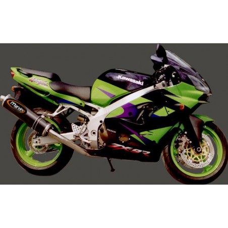 Silenziatore Superline ZX-7R 1996/2001 Big Ovale Carbonio Omologato