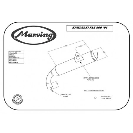 Silenziatore Amacal KLE 500 1991 Ø100 Cromato Rivestimento All Omologato