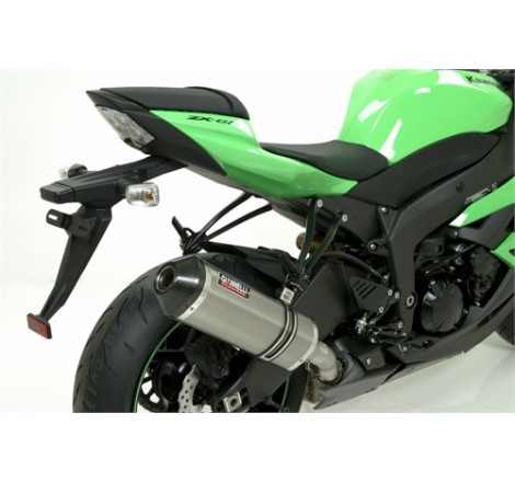 Silenziatore Titanio ZX6R 2009/2010 Slip-on Terminale Carbonio Omologato