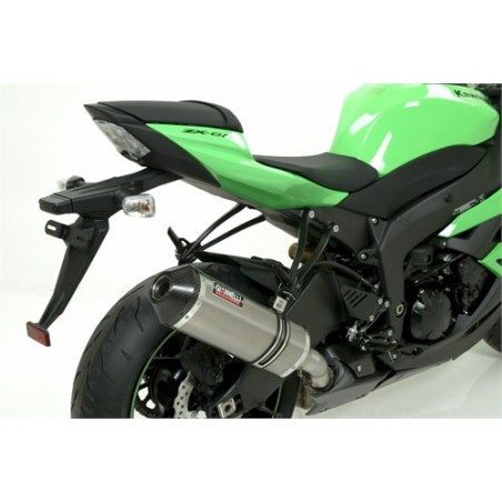 Silenziatore Titanio ZX6R 2009/2010 Slip-on Terminale Carbonio Omologato