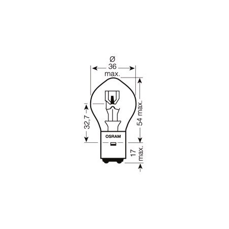 Lampadina Scooter Ant Blu - 12V 25/25W Ba20d (x10)