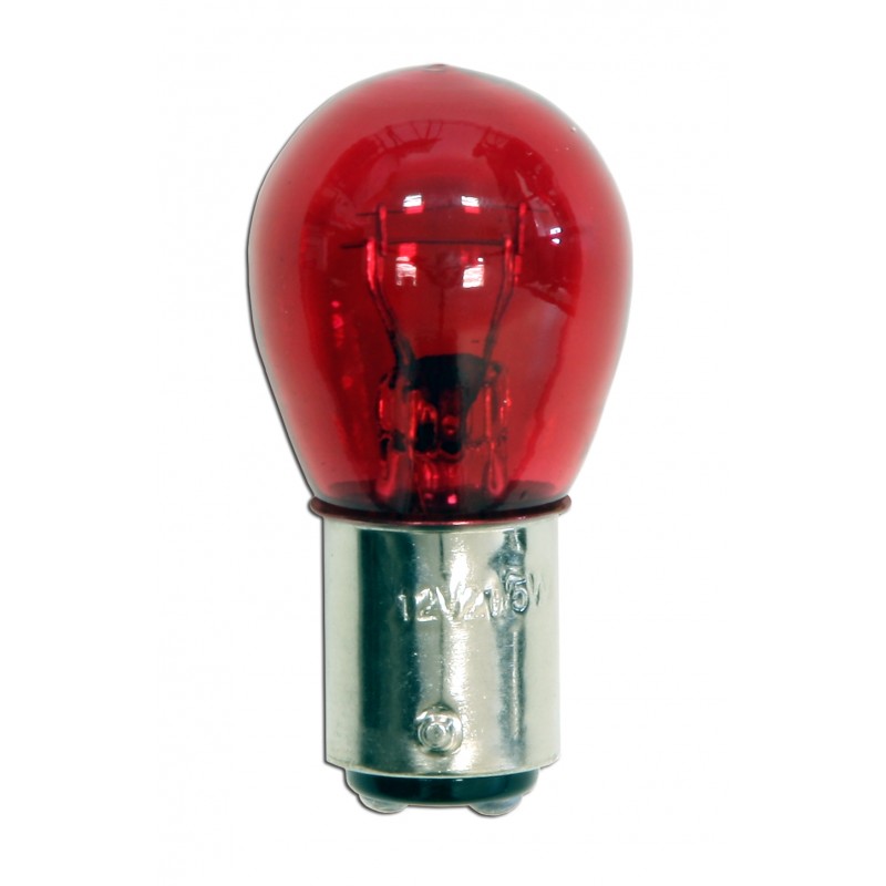 Lampadina Stop 2 Fili Rossa - 12V 21/5W Bay15d (x10)