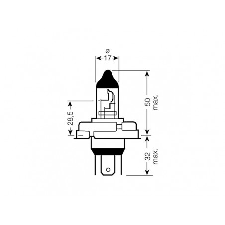 Lampadina CE - 12V 45/40W P45t