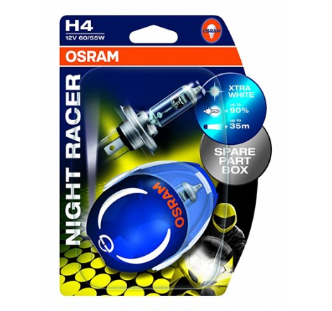 Lampadina H4 X-Racer - 12V 60/55W P43t Xtra Blue Look Xenon - Blister 2 Lampadina