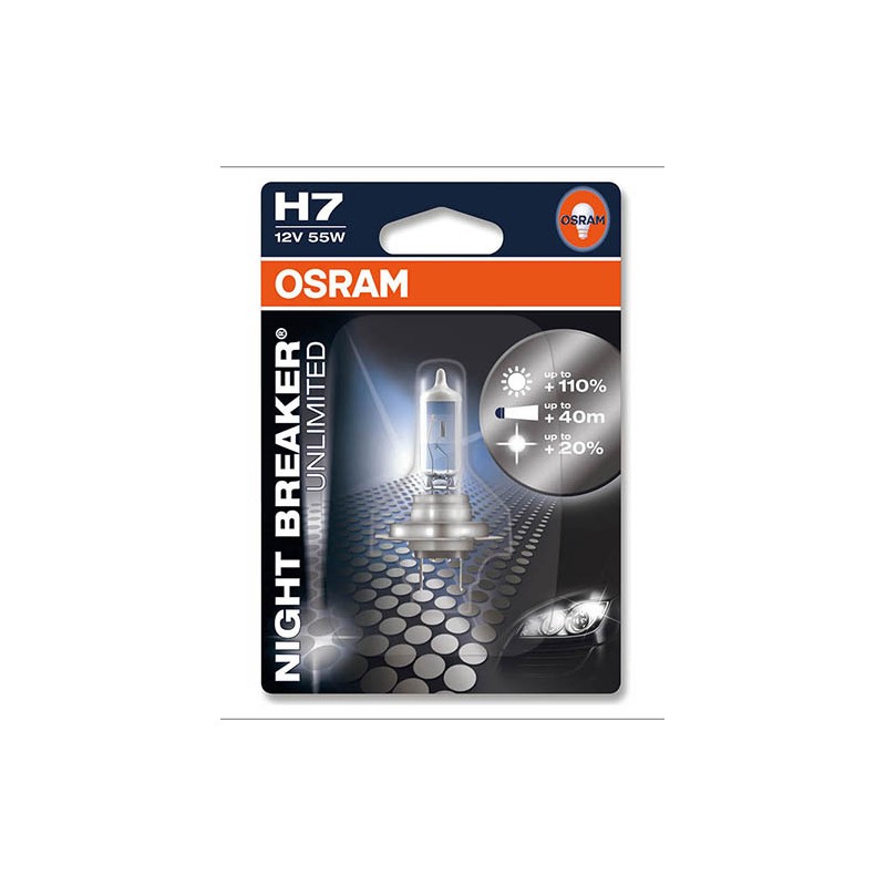 Lampadina H7 Night Breaker - 12V 55W PX26d - Blister 1 Lampadina