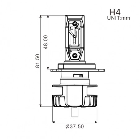 Proiettore H4 LED  Alimentatore