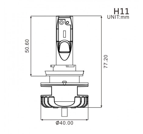 Proiettore H11 LED  Alimentatore