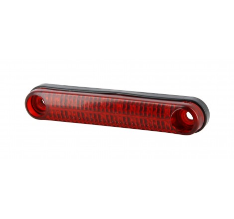 Baretta Fanale Post 16 LED E4 - 12V 6/1W - Fissaggio 85mm Lunghezza: 105mm - Spessore: 13mm