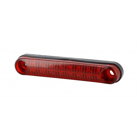 Baretta Fanale Post 16 LED E4 - 12V 6/1W - Fissaggio 85mm Lunghezza: 105mm - Spessore: 13mm