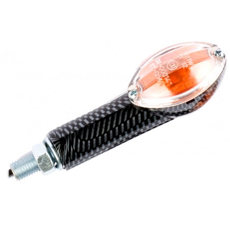 Freccette C.E Ovale Lungo Look Carbonio Lampadina: OL7570 12v 21w