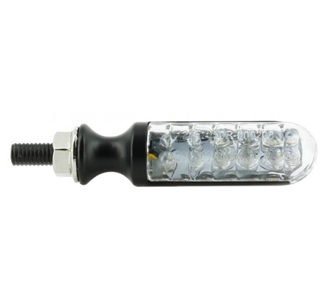 Coppia Freccette LED Cilindrica Acciaio 12 leds Omologate C.E.