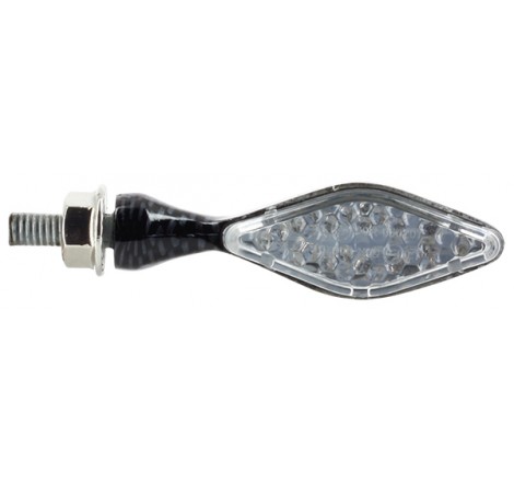 Coppia Freccette LED Losanga Acciaio 12 Leds Omologate C.E.