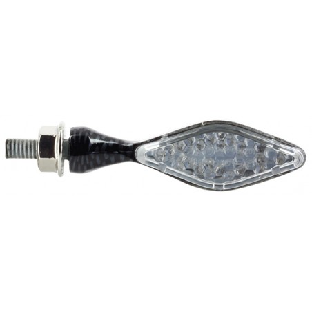 Coppia Freccette LED Losanga Acciaio 12 Leds Omologate C.E.